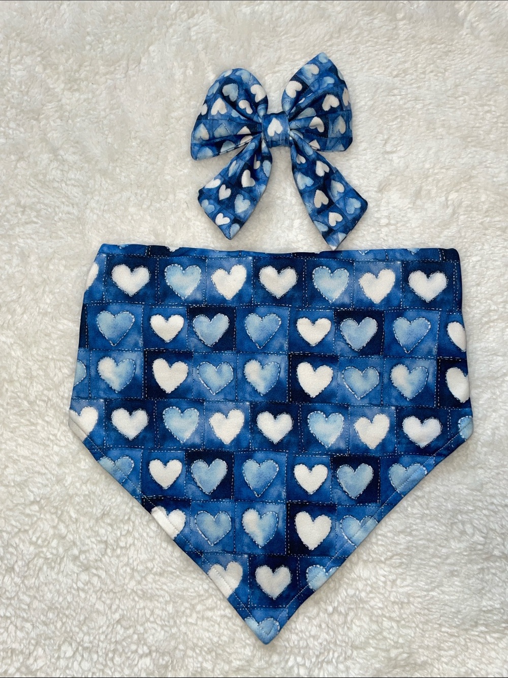 Boutique Pet Bow and Bandana Set